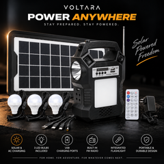 VOLTARA Portable Solar Power & Lighting Station